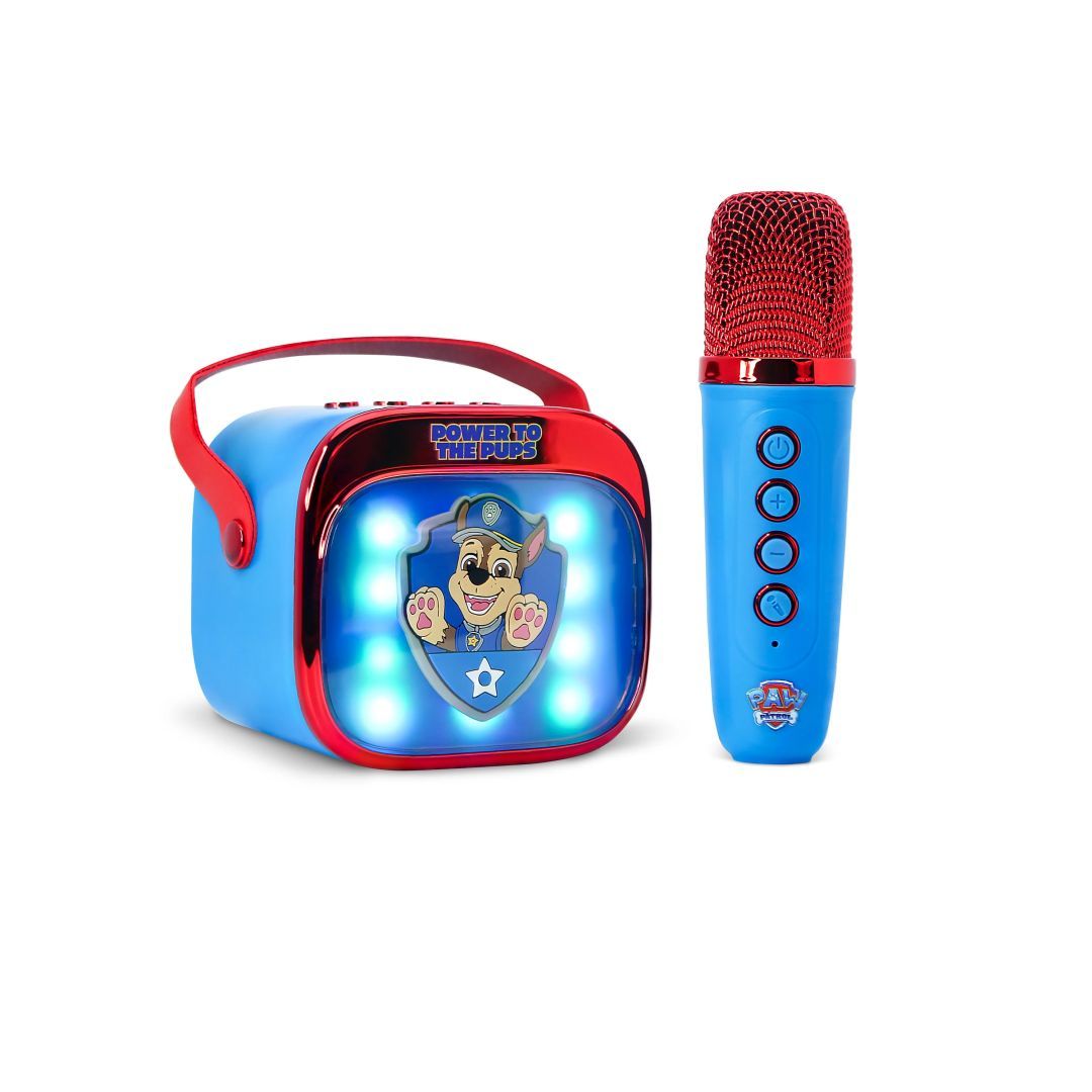 OTL Technologies PAW Patrol PopSing LED Light-Up Bluetooth Karaoke Speaker & Microphone Blue