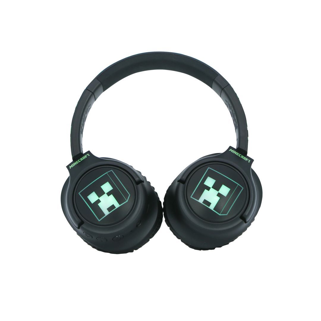 OTL Technologies Minecraft LED Light Up Bluetooth Headset Black/Green