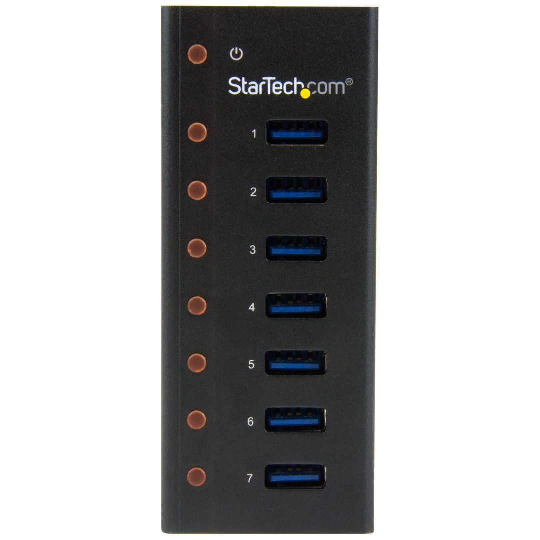 Startech 7-portos USB3.0 HUB Black