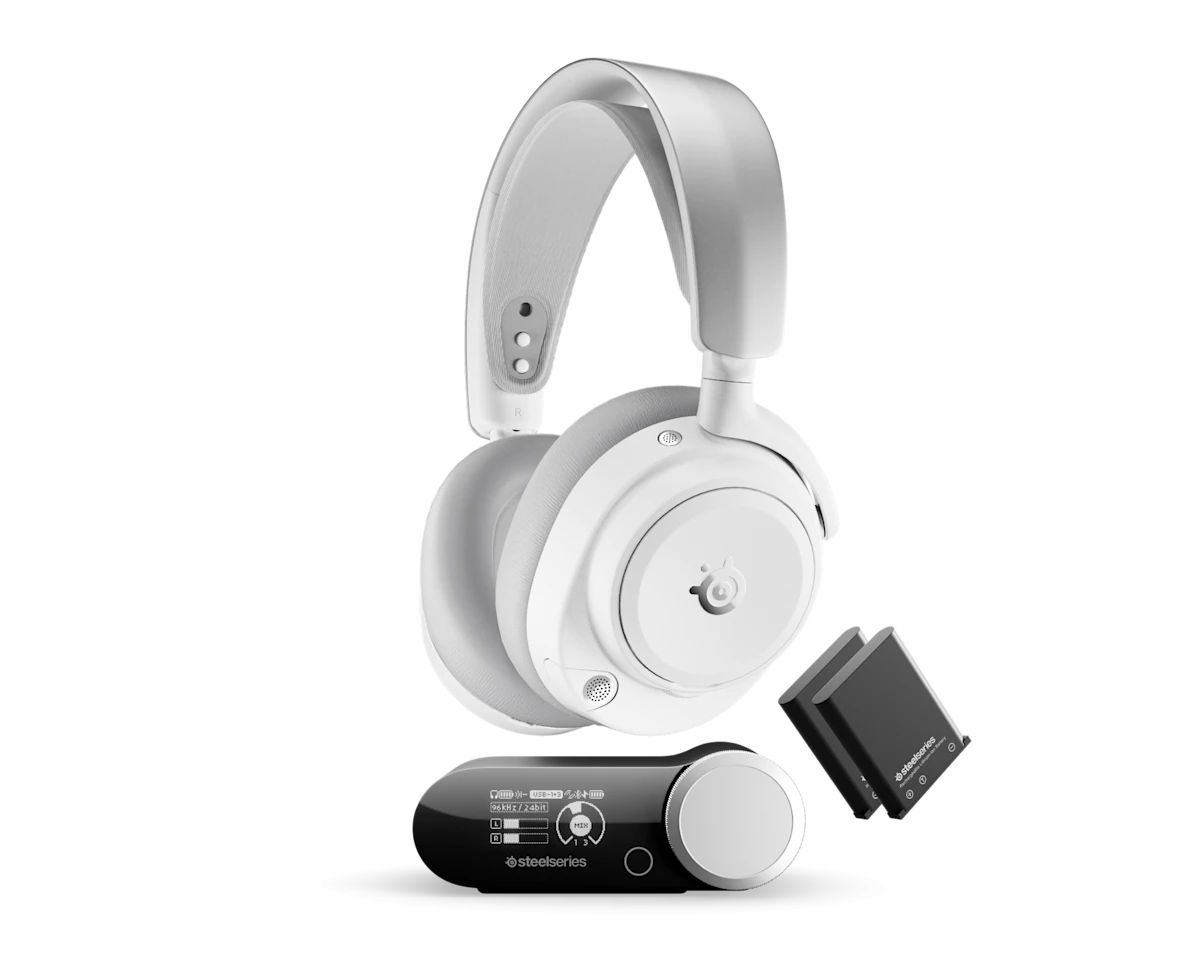 Steelseries Arctis Nova Pro Omni Wireless Bluetooth Gaming Headset White Steelseries Arctis Nova Pro Omni Wireless Bluetooth Gaming Headset White
