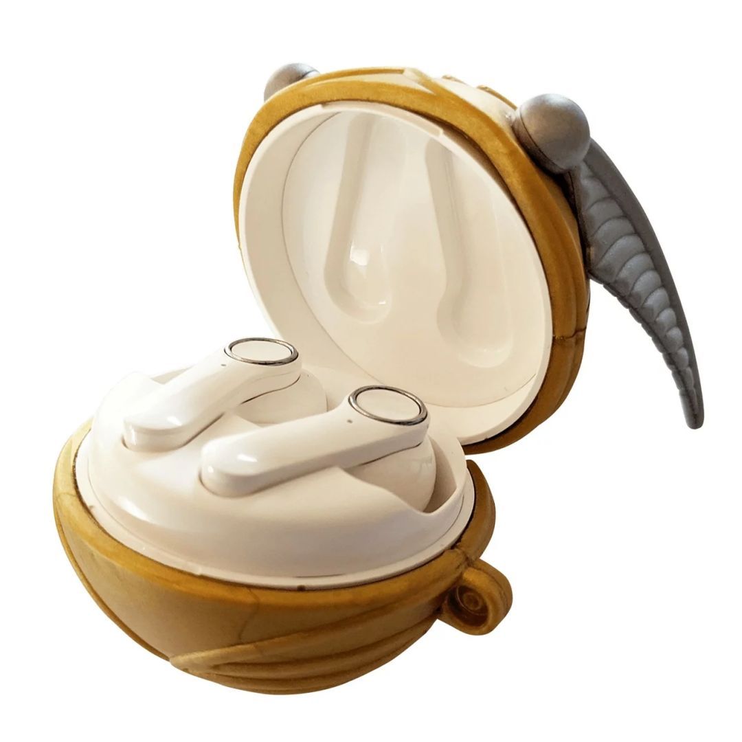 Lazer Built Harry Potter Snitch TWS Bluetooth Headset Gold/White