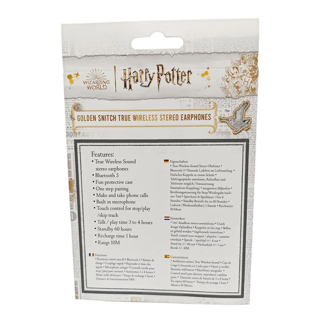 Lazer Built Harry Potter Snitch TWS Bluetooth Headset Gold/White