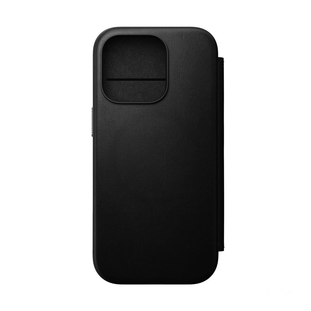 Nomad Modern Leather Folio iPhone 16 Pro Black