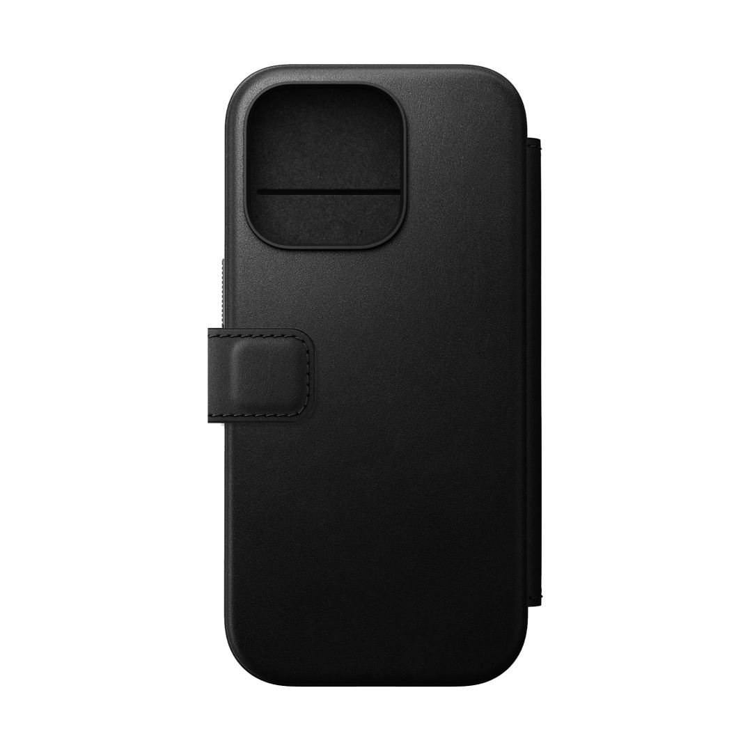 Nomad Modern Leather Folio iPhone 16 Pro Black