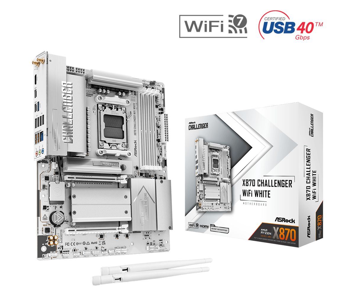 ASRock X870 CHALLENGER WIFI WHITE