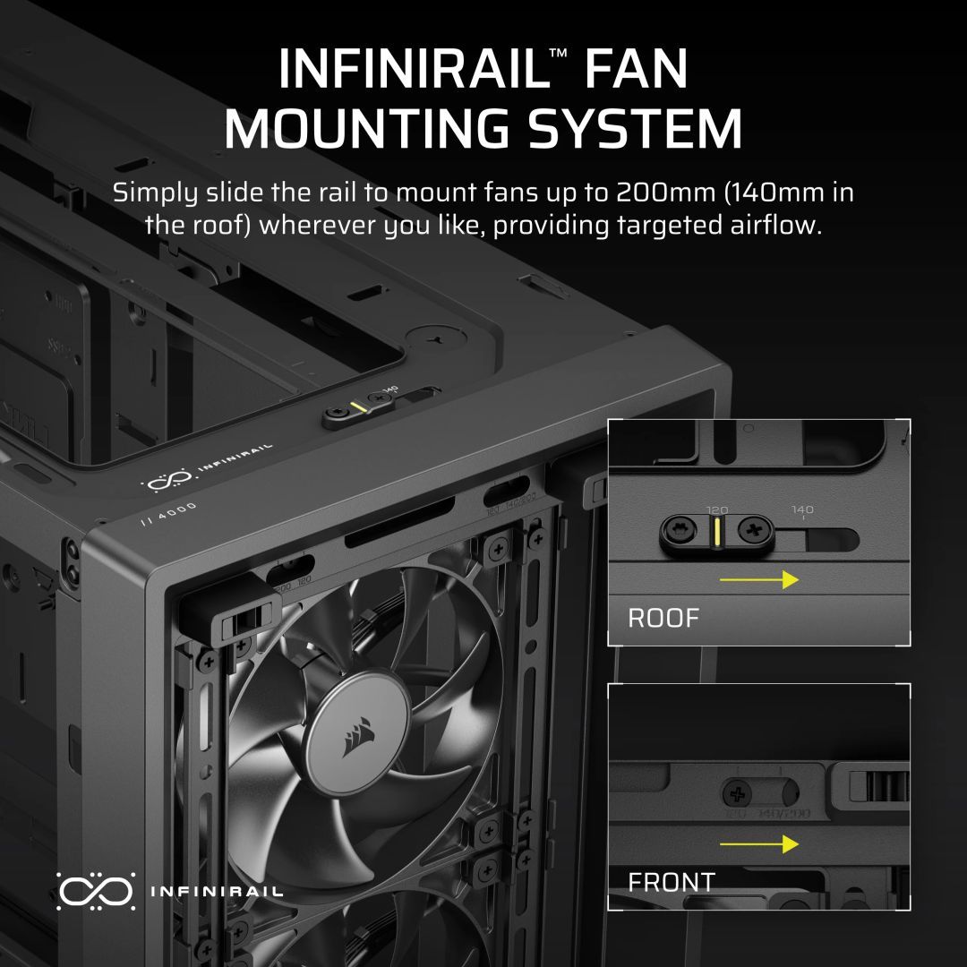 Corsair 4000D RS Tempered Glass Black/Walnut