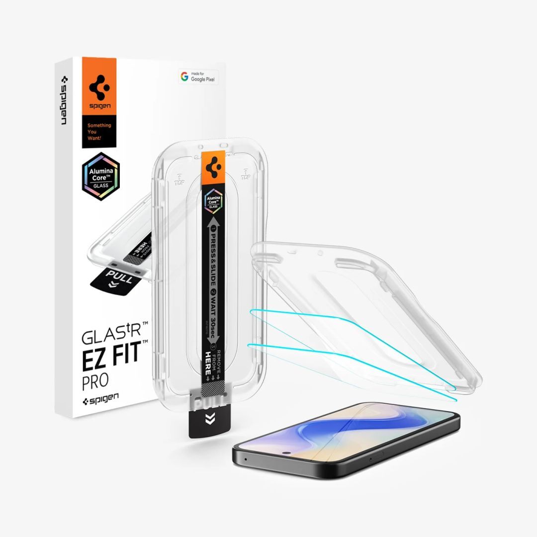 Spigen Glass tR EZ Fit Pro for Google Pixel 10a Transparent Spigen Glass tR EZ Fit Pro for Google Pixel 10a Transparent