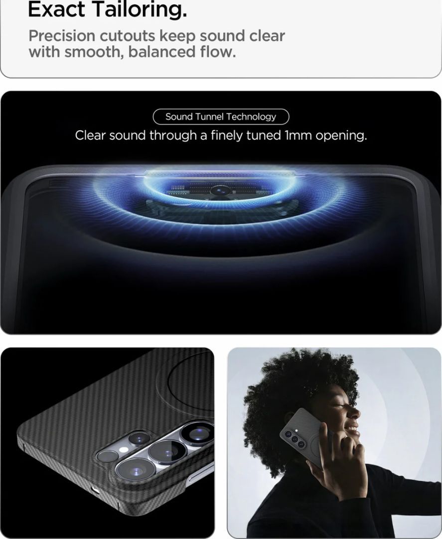 Spigen Air Skin Aramid MagSafe case for Samsung Galaxy S26 Ultra Black