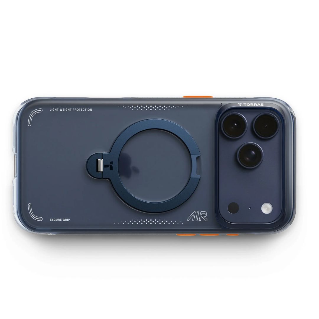 Torras Ostand Q3 Air case for iPhone 17 Pro Deep Blue Torras Ostand Q3 Air case for iPhone 17 Pro Deep Blue
