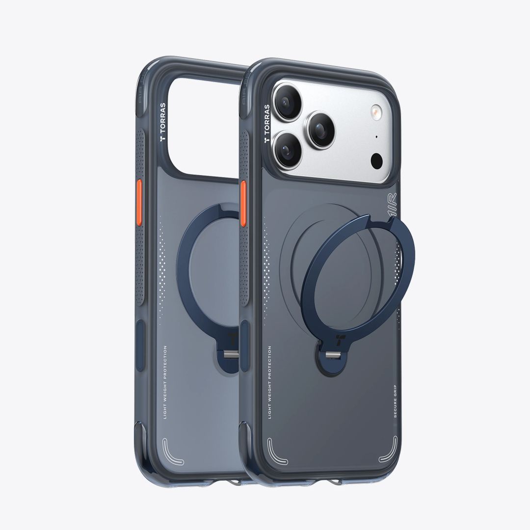 Torras Ostand Q3 Air case for iPhone 17 Pro Deep Blue Torras Ostand Q3 Air case for iPhone 17 Pro Deep Blue