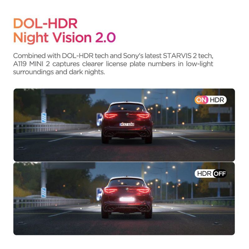 VIOFO A119 MINI 2 Dash Camera Black VIOFO A119 MINI 2 Dash Camera Black