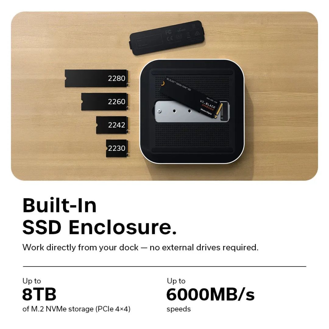 Satechi Thunderbolt 5 CubeDock with SSD Enclosure