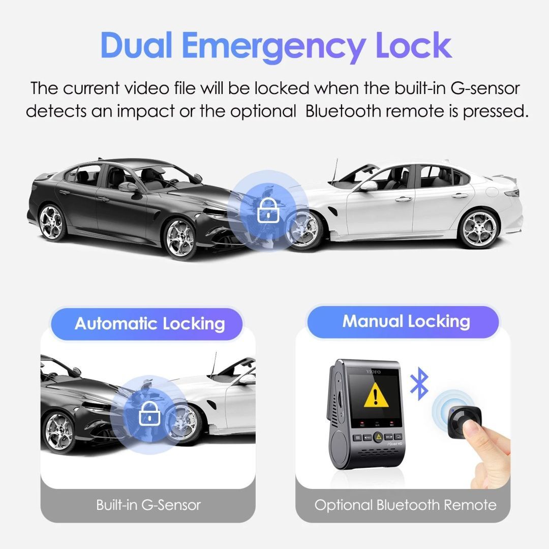 VIOFO A129 Plus Duo Dual Channel Dash Cam Black VIOFO A129 Plus Duo Dual Channel Dash Cam Black