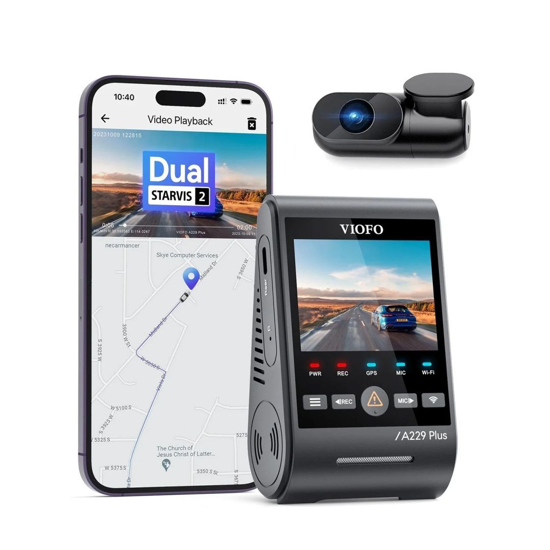 VIOFO A229 Plus 2CH Dash Cam Black