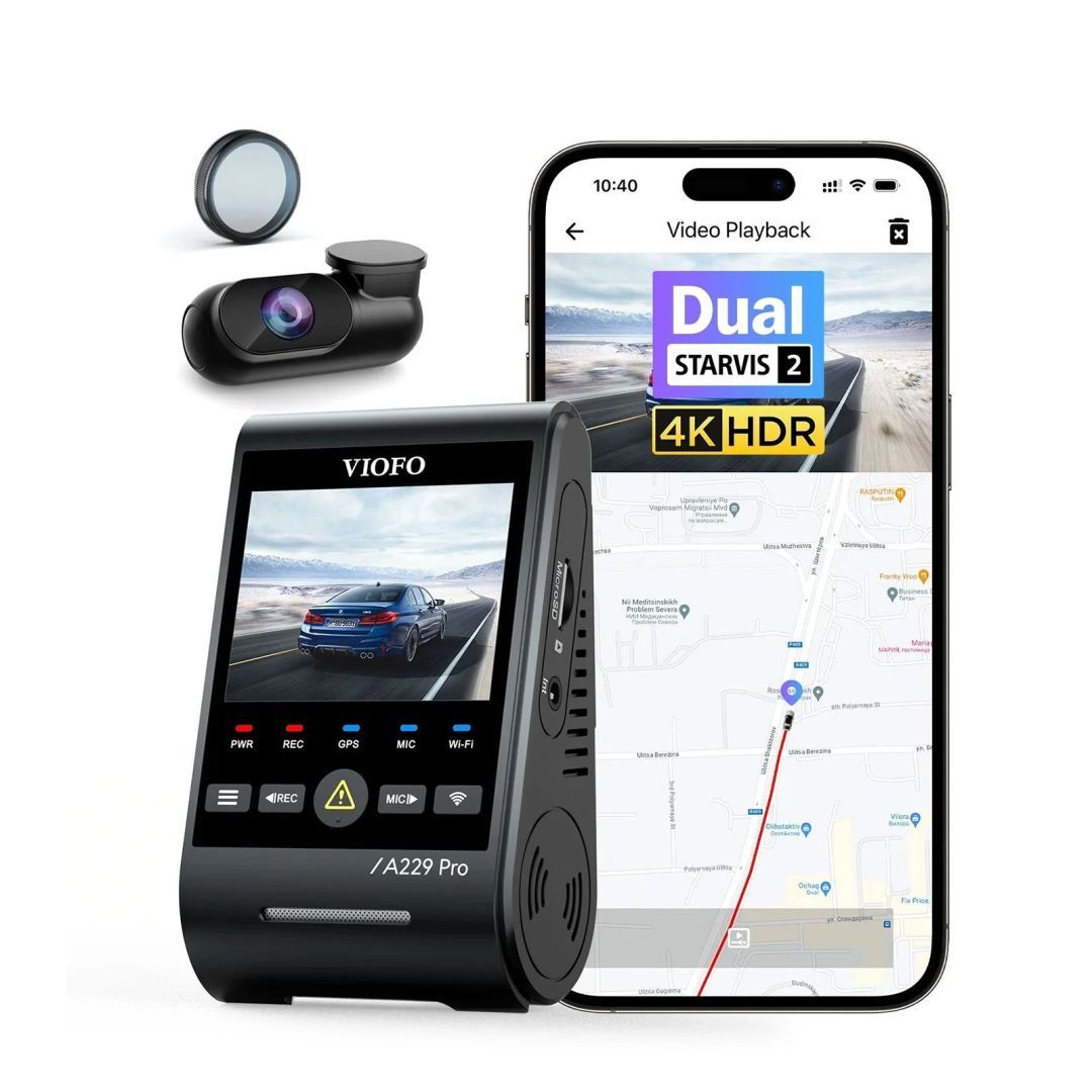 VIOFO A229 Pro 2CH Dual Dash Cam Black VIOFO A229 Pro 2CH Dual Dash Cam Black