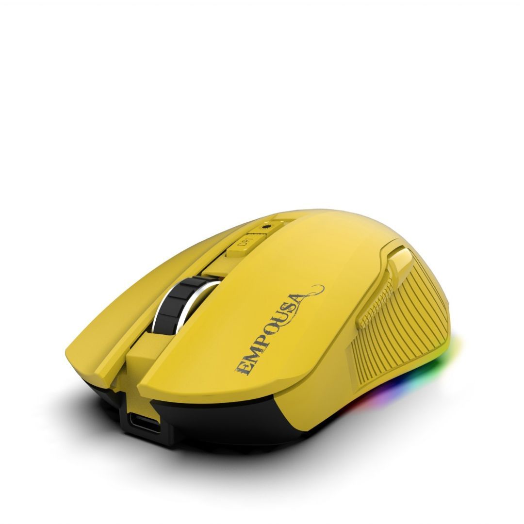 INCA IMG-328MX RGB Wireless Bluetooth Gaming Mouse Yellow INCA IMG-328MX RGB Wireless Bluetooth Gaming Mouse Yellow
