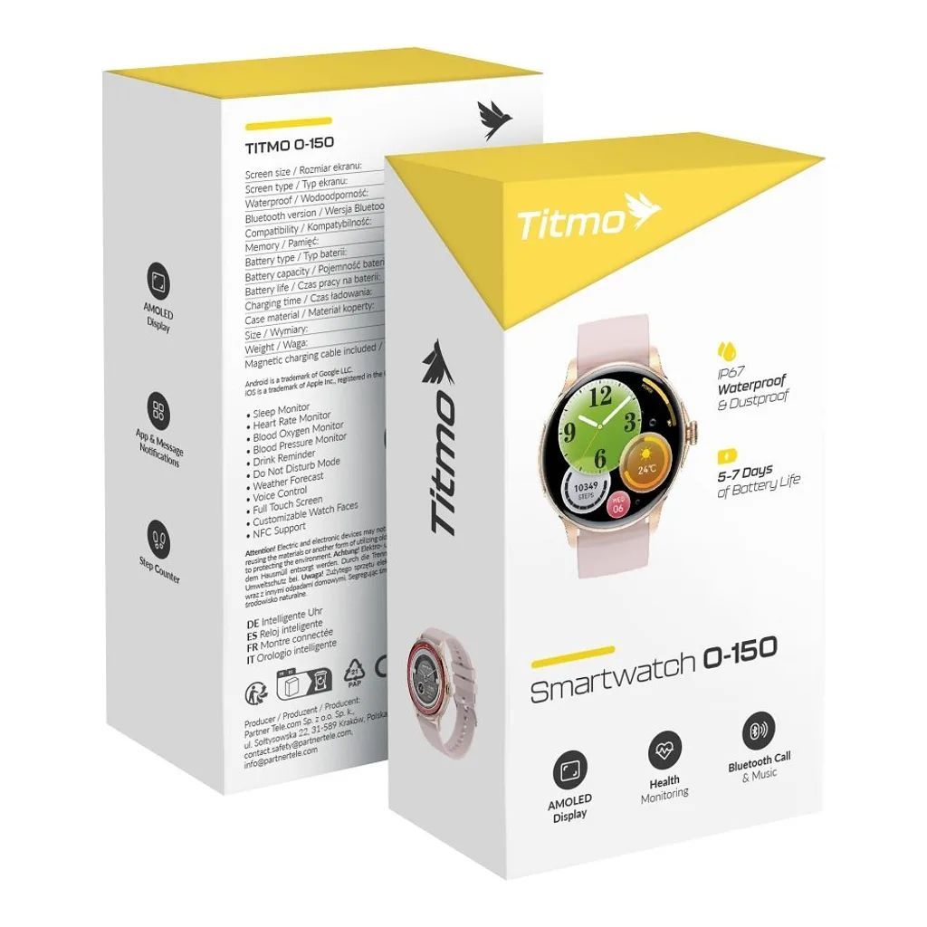 TITMO O-150 Smart Watch Black