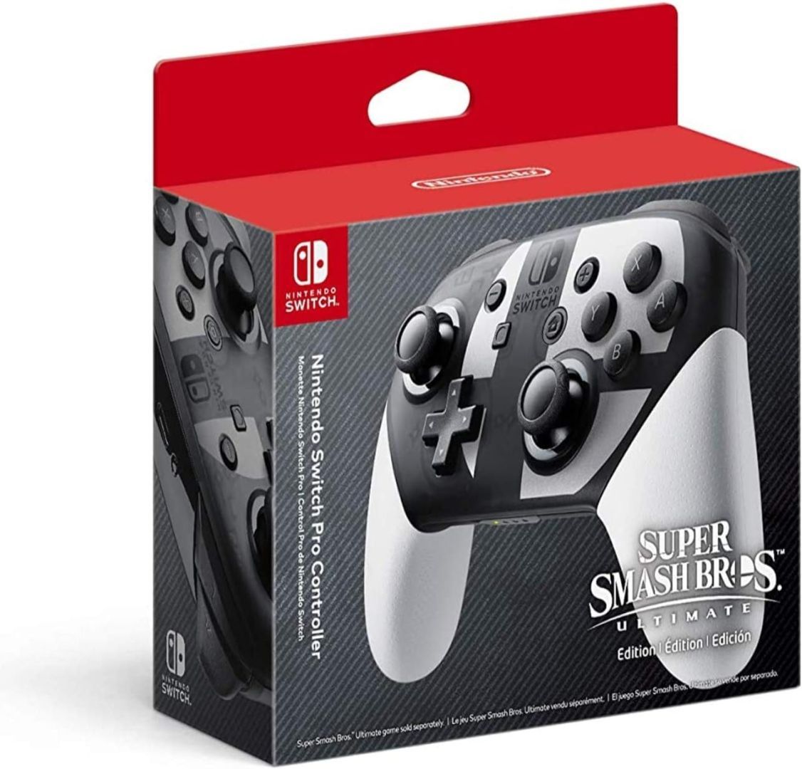 Nintendo Switch Pro Super Smash Bros Ultimate Wireless Gamepad White/Black Nintendo Switch Pro Super Smash Bros Ultimate Wireless Gamepad White/Black