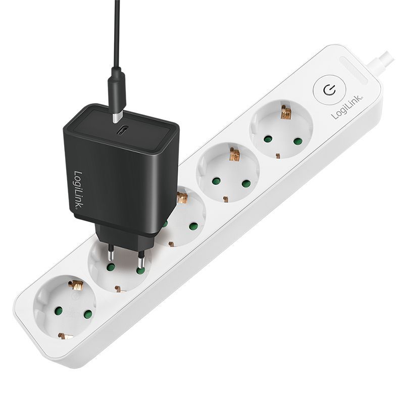 Logilink Hálózati Elosztó Kapcsolóval 5DIN 1,5m White
