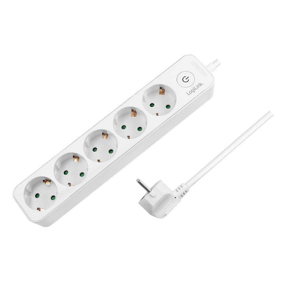 Logilink Hálózati Elosztó Kapcsolóval 5DIN 1,5m White