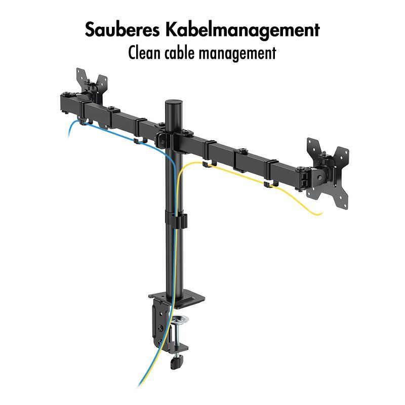 Logilink 17"-32" Dual Monitor Mount Black Logilink 17"-32" Dual Monitor Mount Black