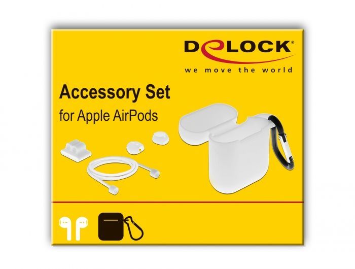 DeLock Apple AirPods Accessory Set White DeLock Apple AirPods Accessory Set White