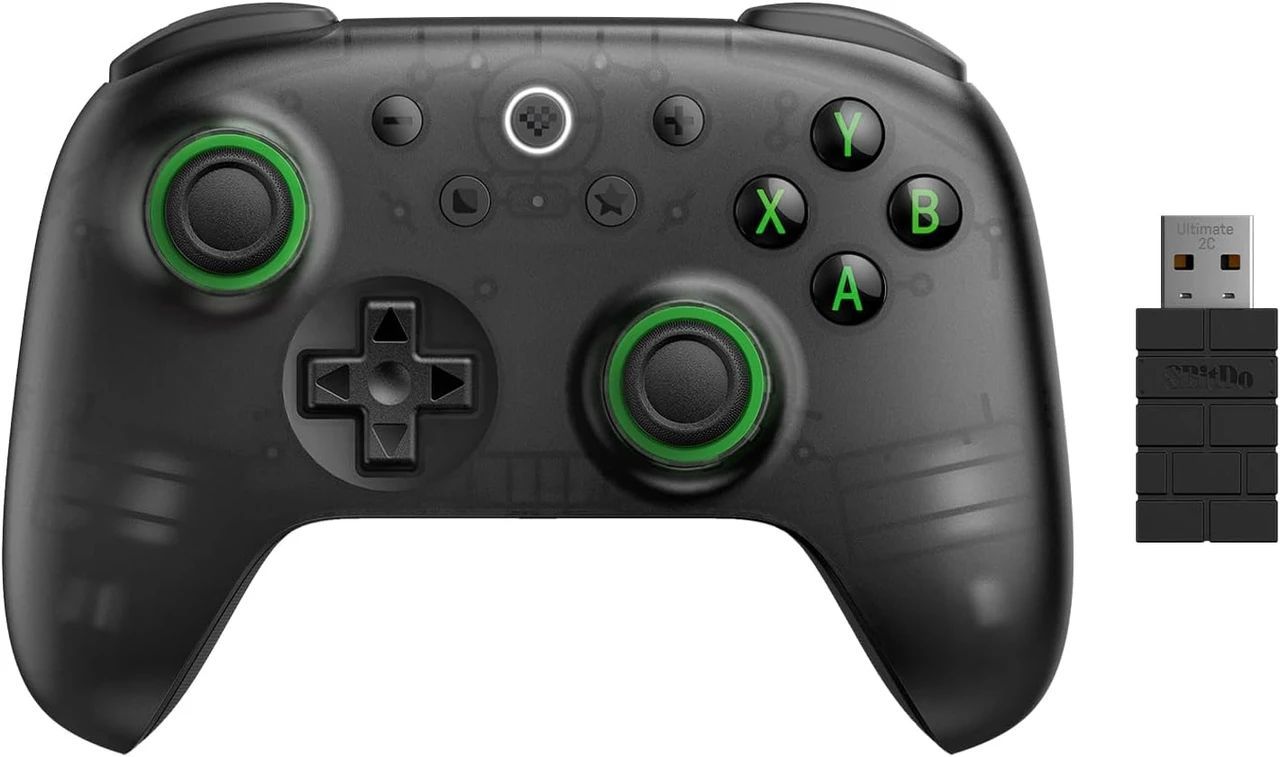 8BitDo Ultimate 2C Wireless Bluetooth Gamepad Transparent Black 8BitDo Ultimate 2C Wireless Bluetooth Gamepad Transparent Black