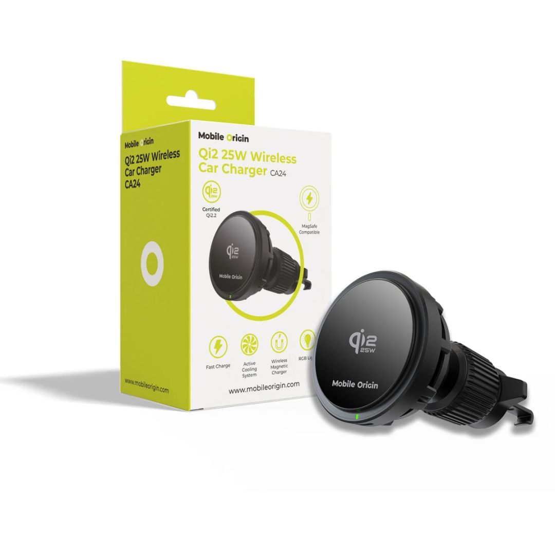 Mobile Origin Qi2 Wireless Car Charger 25W CA24 Black Mobile Origin Qi2 Wireless Car Charger 25W CA24 Black