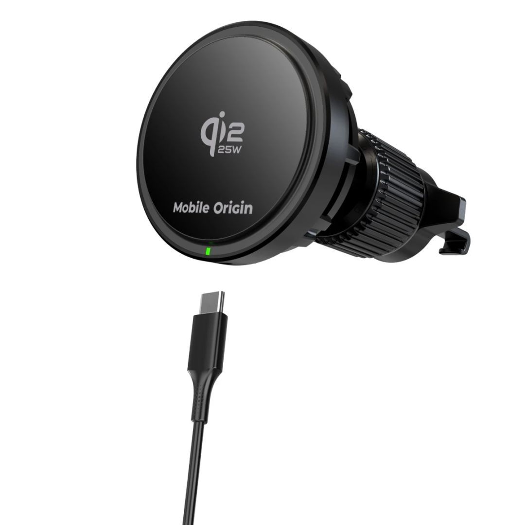 Mobile Origin Qi2 Wireless Car Charger 25W CA24 Black Mobile Origin Qi2 Wireless Car Charger 25W CA24 Black
