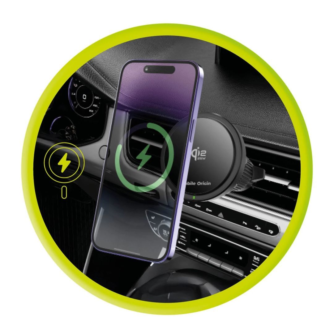 Mobile Origin Qi2 Wireless Car Charger 25W CA24 Black Mobile Origin Qi2 Wireless Car Charger 25W CA24 Black