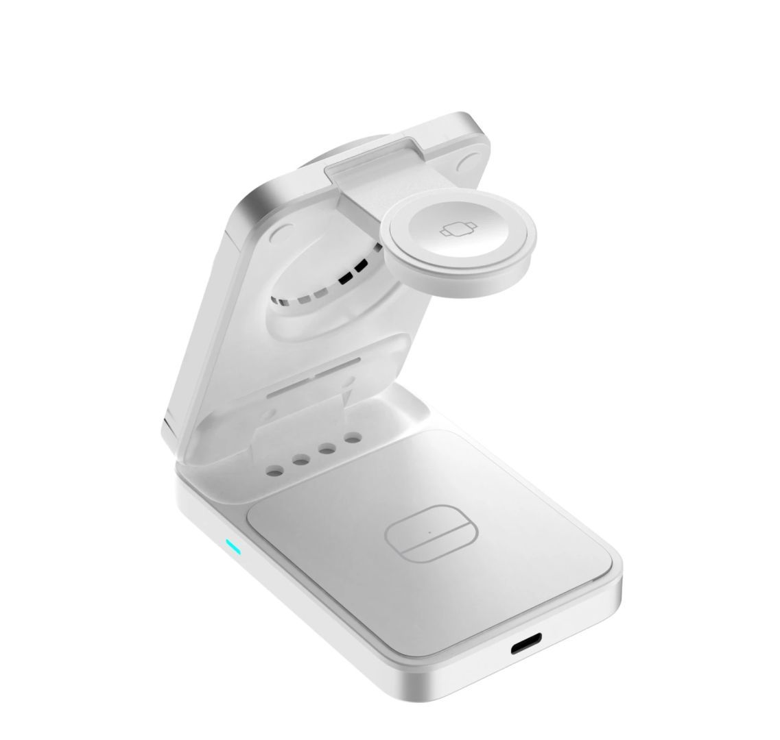Mobile Origin 3in1 Qi2 MagSafe Compatible Foldable Charging Stand 25W PW35 Silver Mobile Origin 3in1 Qi2 MagSafe Compatible Foldable Charging Stand 25W PW35 Silver