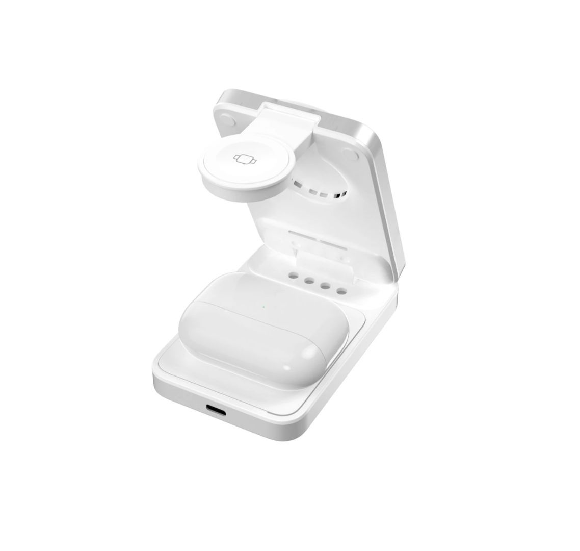 Mobile Origin 3in1 Qi2 MagSafe Compatible Foldable Charging Stand 25W PW35 Silver Mobile Origin 3in1 Qi2 MagSafe Compatible Foldable Charging Stand 25W PW35 Silver