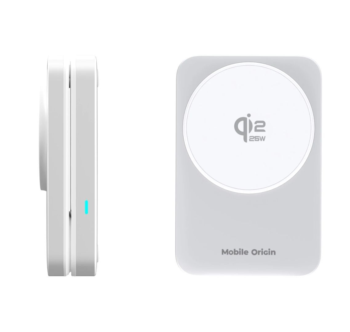 Mobile Origin 3in1 Qi2 MagSafe Compatible Foldable Charging Stand 25W PW35 Silver Mobile Origin 3in1 Qi2 MagSafe Compatible Foldable Charging Stand 25W PW35 Silver