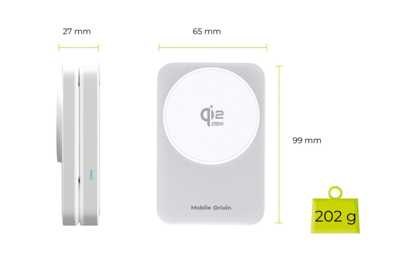 Mobile Origin 3in1 Qi2 MagSafe Compatible Foldable Charging Stand 25W PW35 Silver Mobile Origin 3in1 Qi2 MagSafe Compatible Foldable Charging Stand 25W PW35 Silver