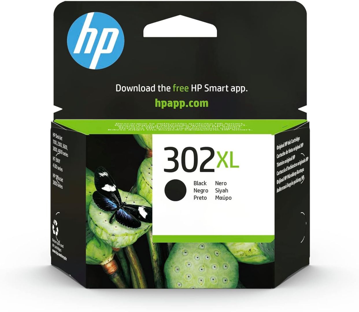 HP 302XL/304XL Black tintapatron HP 302XL/304XL Black tintapatron