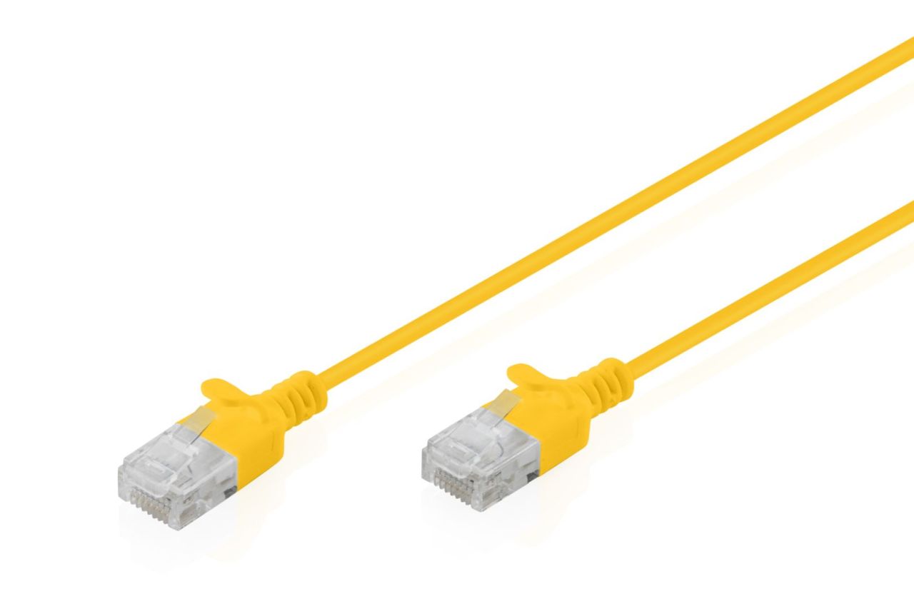 Digitus CAT6 U-UTP Patch Cable 0,3m Yellow