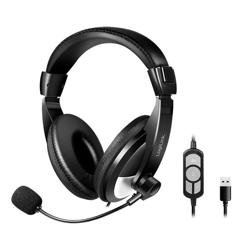 Logilink USB Stereo Headset Black Logilink USB Stereo Headset Black