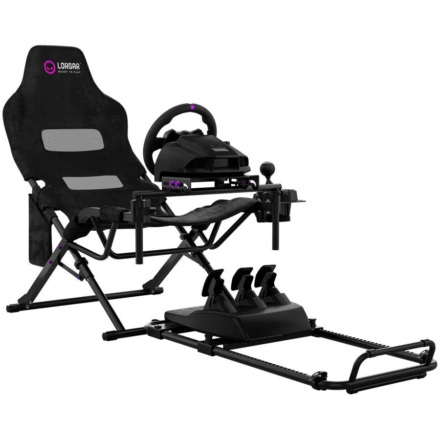 LORGAR Advanced RAF1 Racing Simulator Cockpit Black LORGAR Advanced RAF1 Racing Simulator Cockpit Black