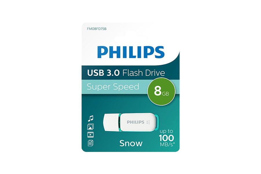 Philips 8GB USB3.0 Snow Edition White/Green Philips 8GB USB3.0 Snow Edition White/Green