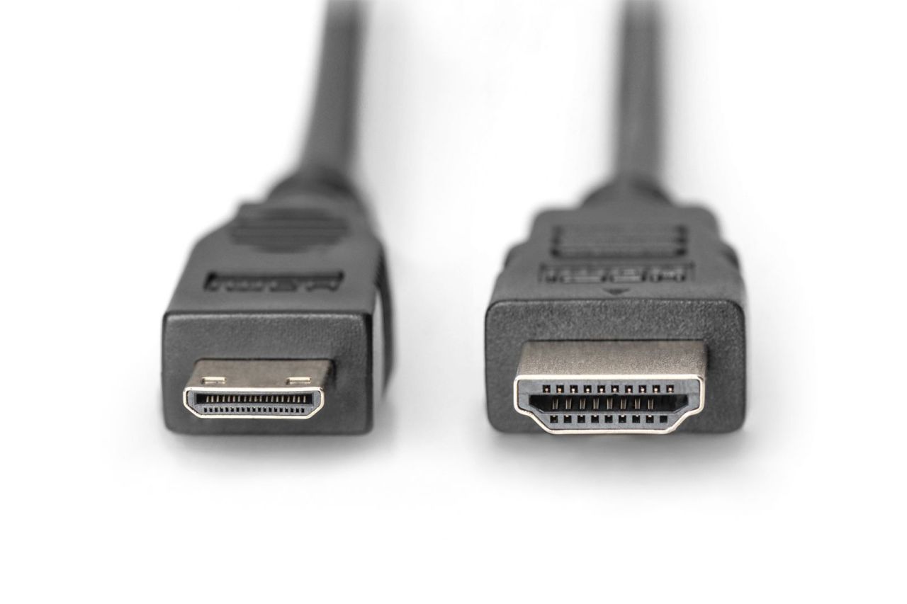 Assmann HDMI High Speed Ethernet connection cable HDMI - mini HDMI 2m Black Assmann HDMI High Speed Ethernet connection cable HDMI - mini HDMI 2m Black