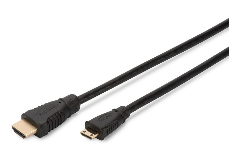Assmann HDMI High Speed Ethernet connection cable HDMI - mini HDMI 2m Black Assmann HDMI High Speed Ethernet connection cable HDMI - mini HDMI 2m Black