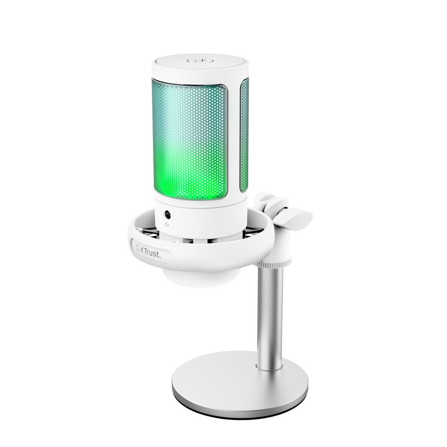 Trust GXT238W Auron Illuminated USB Gaming Microphone White/Gray