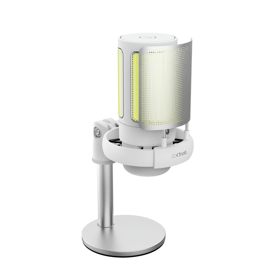 Trust GXT238W Auron Illuminated USB Gaming Microphone White/Gray