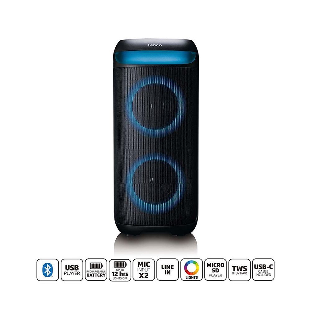 Lenco PA-210BK Bluetooth Speaker Black Lenco PA-210BK Bluetooth Speaker Black