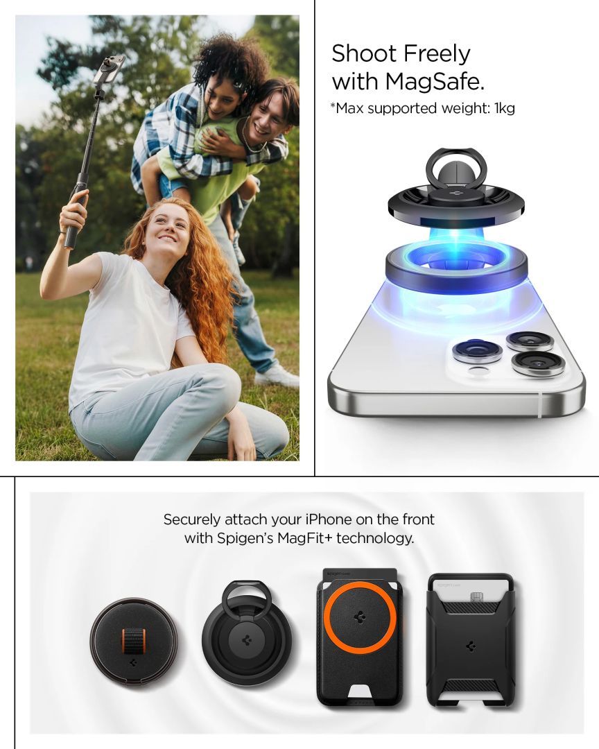 Spigen MagSafe Tripod Selfie Stick Black Spigen MagSafe Tripod Selfie Stick Black