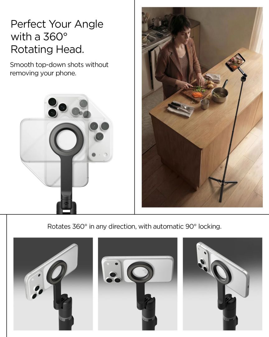 Spigen MagSafe Tripod Selfie Stick Black Spigen MagSafe Tripod Selfie Stick Black