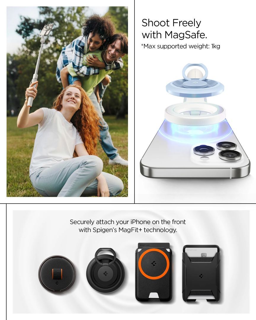 Spigen MagSafe Tripod Selfie Stick Dune Beige Spigen MagSafe Tripod Selfie Stick Dune Beige