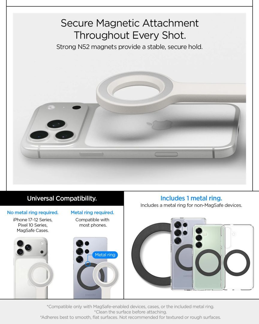 Spigen MagSafe Tripod Selfie Stick Dune Beige Spigen MagSafe Tripod Selfie Stick Dune Beige