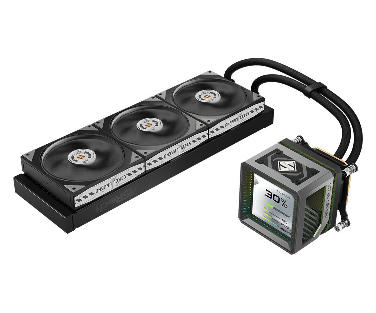 ASRock Steel Legend Dark 360 LCD ASRock Steel Legend Dark 360 LCD