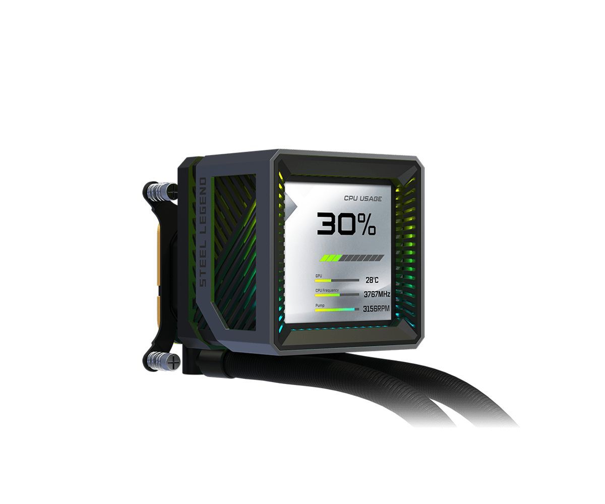 ASRock Steel Legend Dark 360 LCD ASRock Steel Legend Dark 360 LCD